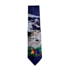 Vintage Funny Fishing Tie Balancine Hot Cakes by Gary Patterson 56" x 3.75"
